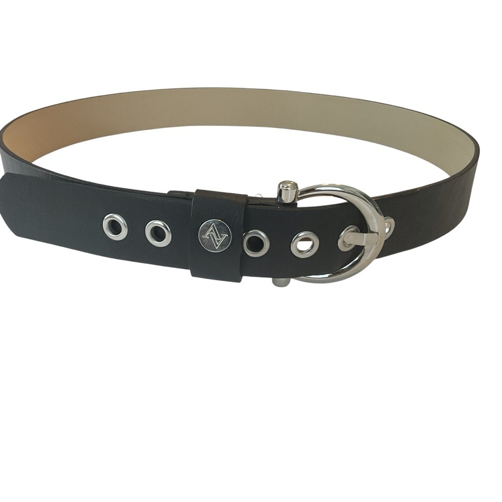 Black Belt with Silver Buckle size 1X